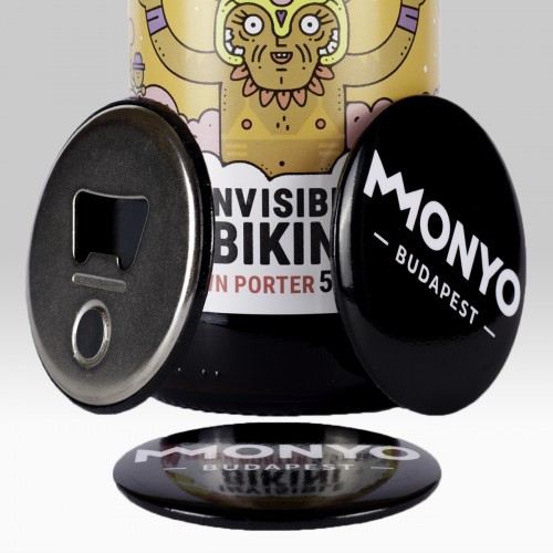 MONYO Brewing sörnyitós hűtőgmágnes - fekete