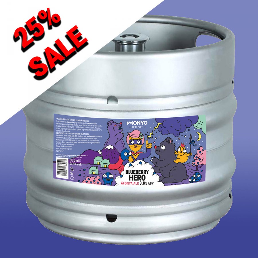 Blueberry Hero 3.8% 30l KEG