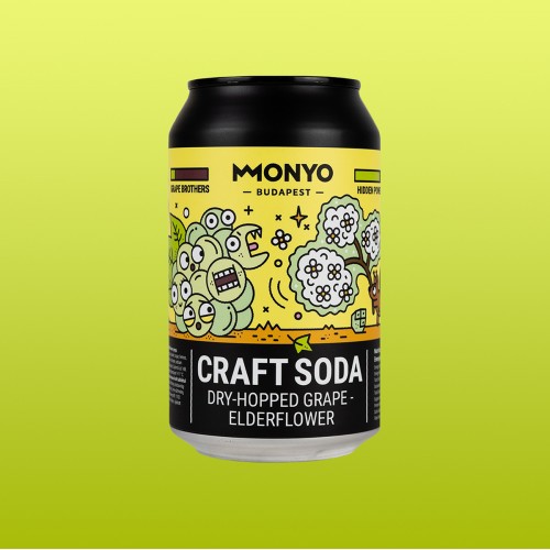 Dry-Hopped Grape - Elderflower Craft Soda 0% 0,33l 12x0.33l can