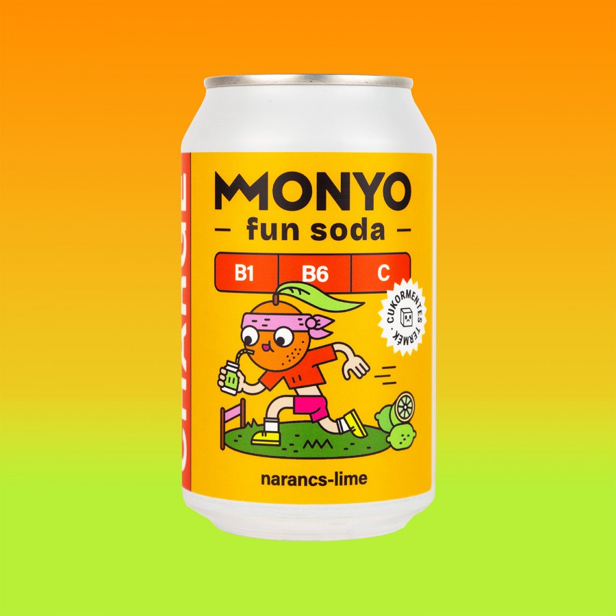 Monyo Charge Narancs-Lime Fun Soda 0% 12x0.33l can