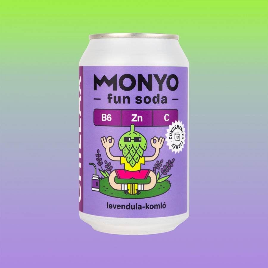 Monyo Chillax Levendula-Komló Fun Soda 0% 12x0.33l can