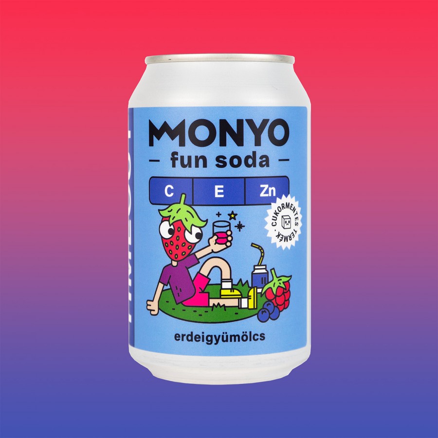Monyo Timeout Erdei Gyümölcsös Fun Soda 0% 12x0.33l can