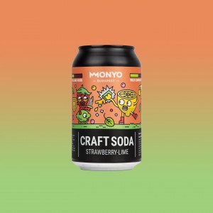 MONYO Craft Soda - Strawberry-Lime 12x0.33l can