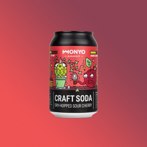 MONYO Craft Soda - Dry-hopped Sour Cherry 12x0,33l can