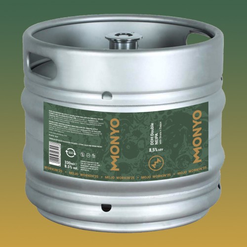 MOJO WORKIN'25: Double Dry-Hopped Double NEIPA With Strata & Zappa 8.5% 30l KEG