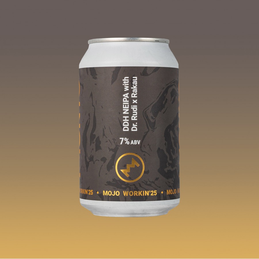 MOJO WORKIN'25: New England IPA with Rakau x Dr. Rudi 7% 12x0.33l can