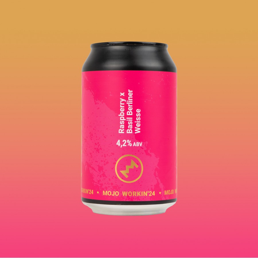 MOJO WORKIN'24: Raspberry x Basil Berliner Weisse 4.2% 12x0.33l can