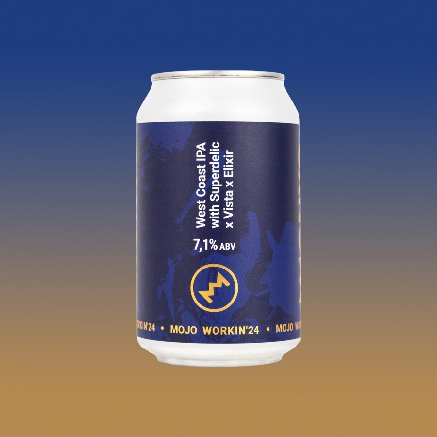 MOJO WORKIN'24: West Coast IPA with Superdelic x Vista x Elixir 7.1% 12x0.33l can