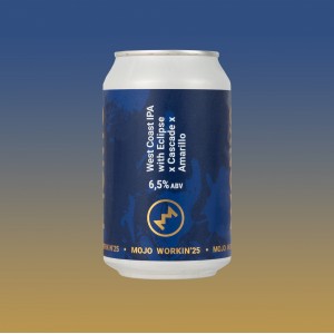 MOJO WORKIN'25: West Coast IPA With Eclipse X Cascade X Amarillo 6.5% 12x0.33l can